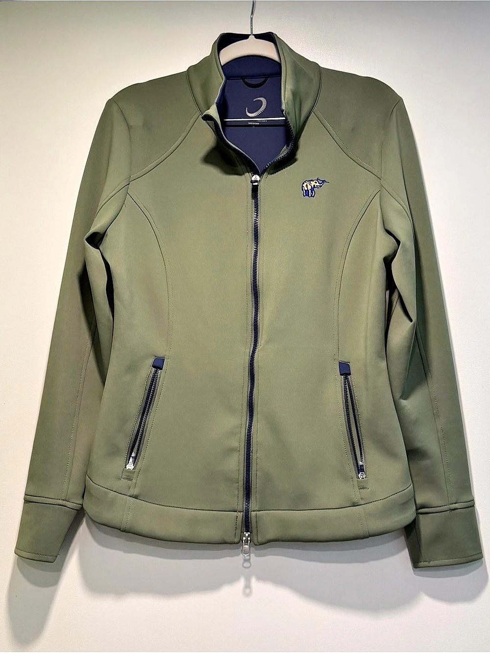 Zero Restriction Mikaela Z500 Performance Full Zip Olive & Blue Medium